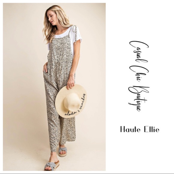 You’ve Been Spotted- Shoulder Tie Jumpsuit - Picture 6 of 6